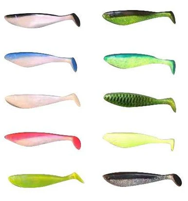 9ers Lures 9ers 6" Shad Replacement Packs