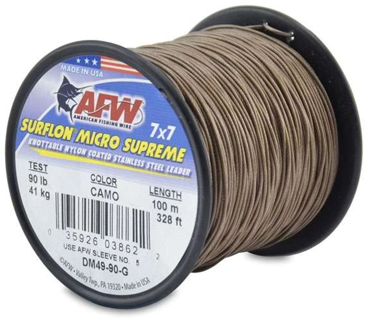 American Fishing Wire Surflon Micro Supreme Nylon 7x7 Leader Wire - Image 2