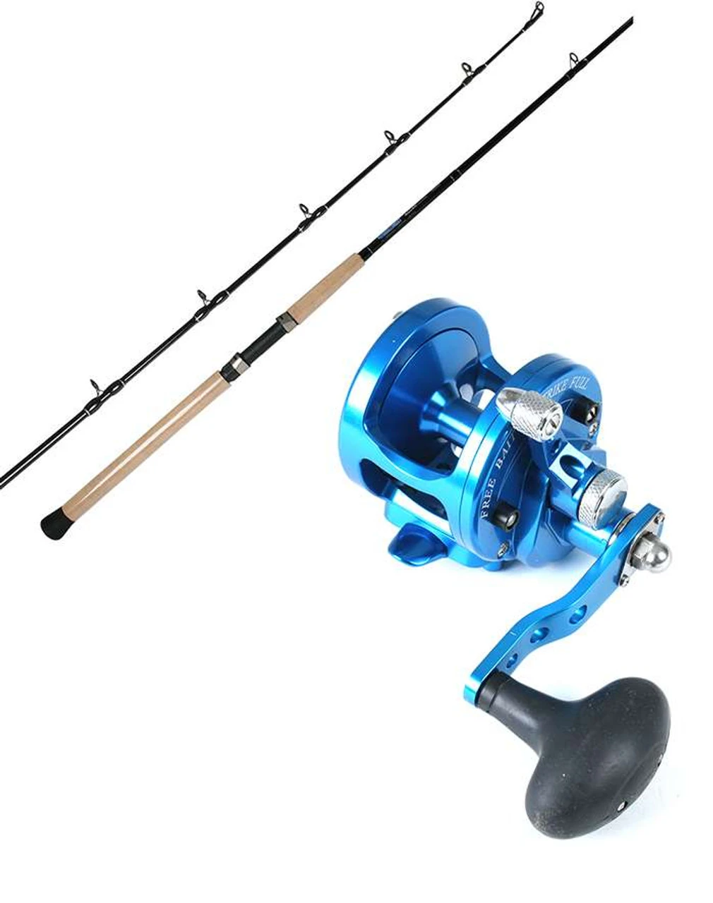 Avet MXJ 5.8 RH 1 Speed Reel / TackleDirect TDSSC701MHT Silver Hook Rod Combo - Image 2