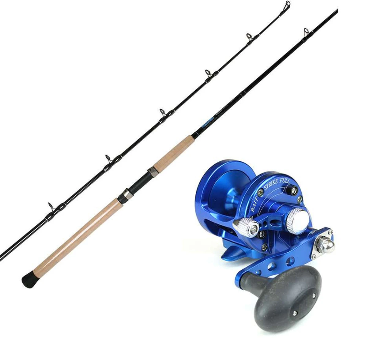 Avet SX 5.3 RH 1 Speed Reel / TackleDirect TDSSC701MHT Silver Hook Rod Combo - Image 2