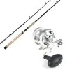 Avet SXJ 5.3 RH 1 Speed Reel / TackleDirect TDSSC701MHT Silver Hook Rod Combo