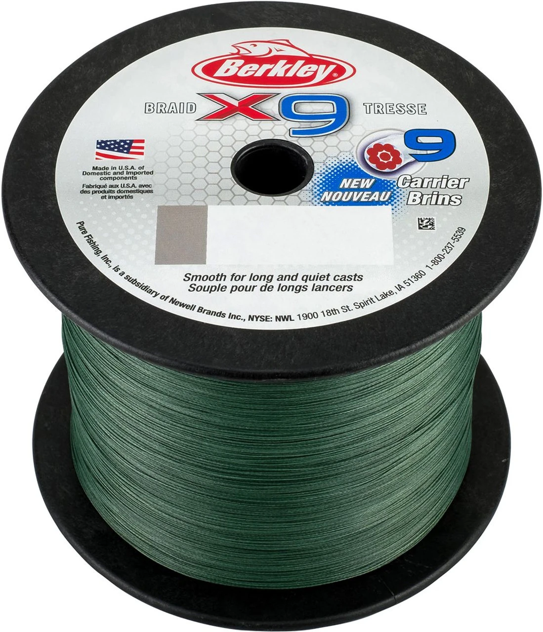 Berkley X9 Braided Line - Low-Vis Green - Image 2