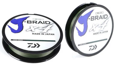 Daiwa J-Braid X4 Dark Green Line - 300yds 6