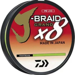 Daiwa J-Braid X8 Grand Braided Line - Chartreuse
