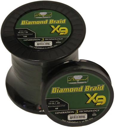 Momoi Diamond Braid Generation III X9 Braided Line - Green