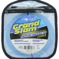 Hi-Seas Grand Slam Bluewater Fluorocarbon Leader 130lb 25yd Coil Blue