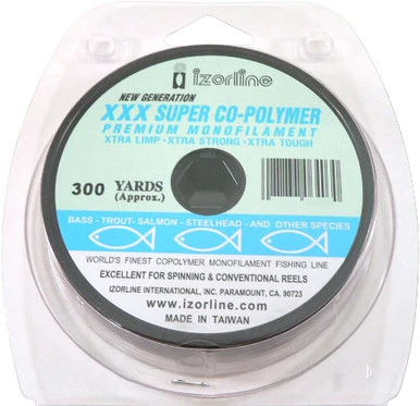 Izorline 064023 XXX Super Co-Polymer Mono Line - 6lb - Smoke - 300yd Spool