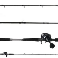 Ocean Tackle International Pitch Black Inshore OTI-PBI701HFA/Daiwa Lexa LX-HD3000-H-P Combo