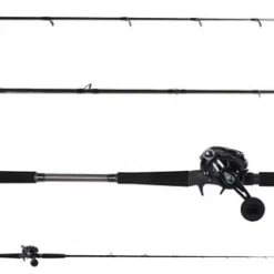 Ocean Tackle International Pitch Black Inshore OTI-PBI701MHFA/Daiwa Lexa LX-HD3000-H-P Combo