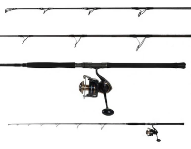 Ocean Tackle International OTI-TS286080 Popping Rod/Daiwa SALTIGA18000-H Spinning Reel Combo