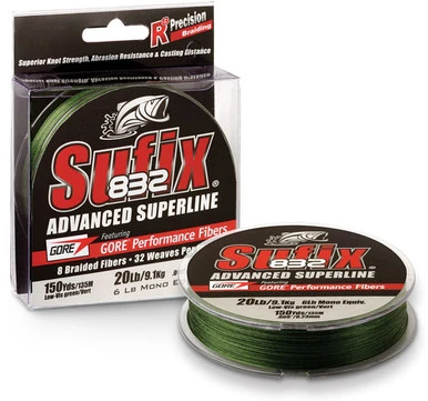 Sufix 832 Advanced Superline Lo-Vis Green 300 Yds