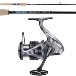 TackleDirect NAS4000XGFC/TDSS702MH Silver Hook Spinning Combo