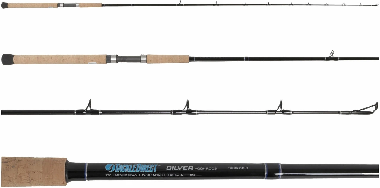 TackleDirect Silver Hook/Penn SQL400LP Squall Baitcasting Combo - Image 2