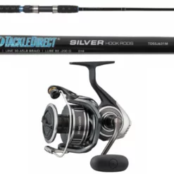 TackleDirect Silver Hook/Daiwa BGMQ6000D-H BG MQ Spinning Combo
