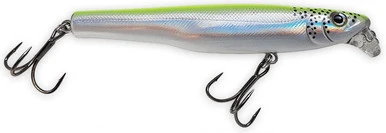 Thundermist Lures Thundermist Shallow Dive American Smelt Crankbait - Silver/Chartreuse